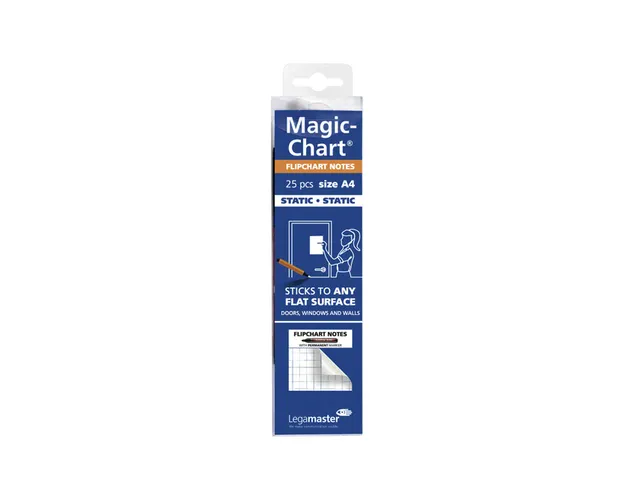 Legamaster Magic-Chart notes flipchart folie A4 20x30cm Wit 25 vel