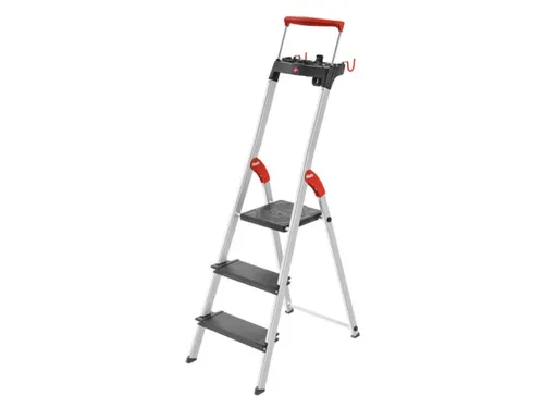 staande trap,3 XXL treden,treden/platform zwart,Stand H 0,62m