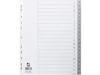 Tabbladen Set A-Z PP A4 4-Gaats 20 Tabs Grijs - 3