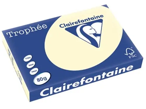 Trophée Pastel gekleurd papier A3 80 gram 500 vel crème