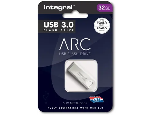 Arc Usb Stick 3.0 32 Gb Zilver