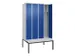 locker voor scheiding van kleding,HxBxD 2120x1200x815mm,4vak