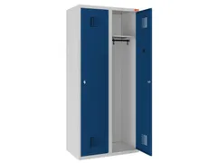 lockerkast,HxBxD 1800x800x500mm,2vak,draaigrendel,sokkel,romp RAL7035