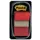 Indextabs 3M Post-it 680 25.4x43.2mm rood