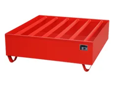 Opvangbak 4x 200l Opvangvol. 410l 410x1200x1200mm Profielrooster