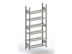 Inhaakstelling Aanslagrand Basisveld 2200x1000x300mm 6legborden