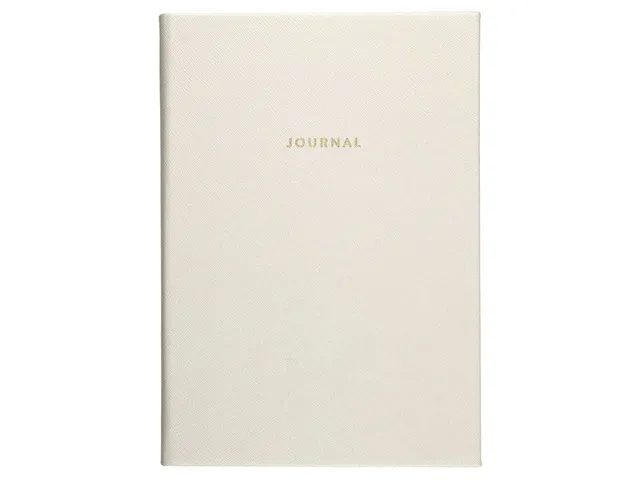 Carnet de notes Èccolo White Saffiano ligne env.15x20cm 80g 256 pages