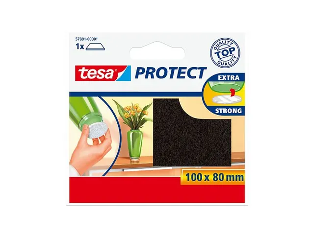 Beschermvilt Tesa antikras Tesa 57894 26mm rond bruin