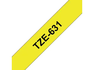 Labeltape Brother P-touch TZe-631 standaard 12mm zwart op geel - 2