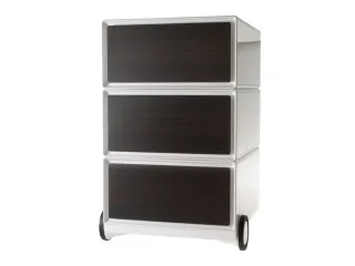 mobiel ladeblok,HxBxD 642x390x436mm,3lade(n),romp wit,front zijwand - 2