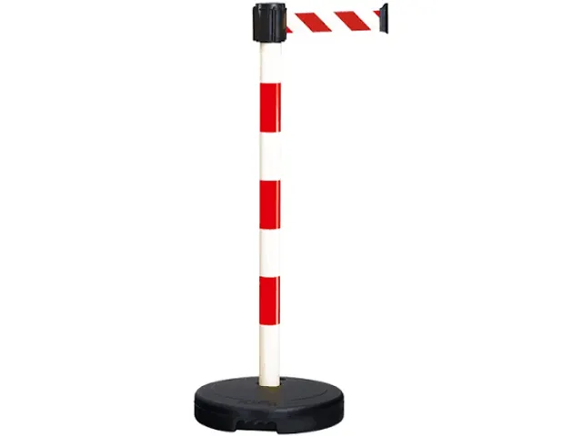 potelet à sangle,a. 1sangle(s),Lxl 3m x50mm,montant HxØ 950x50mm