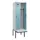 locker met bank,voor scheiding van kleding,HxBxD 2120x600x815mm,2vak