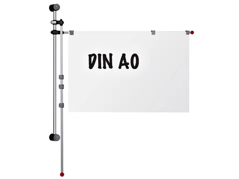 Wandhouder MAUL met 2 zwenkarmen 1.32m grijs