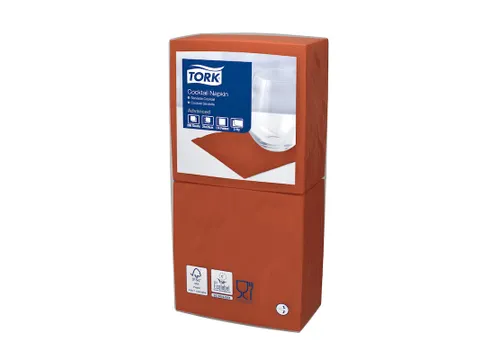 Tork 477838 Cocktailservet Advanced Terracotta 24x24cm
