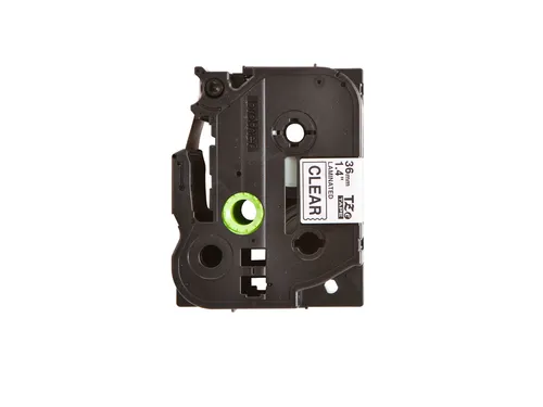 Labeltape Brother P-touch TZe-161 standaard 36mm zwart op transparant