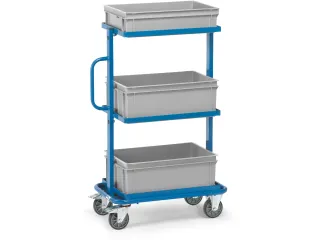 Bijzetwagen 32902 Met 3 Eurobakken 200kg 600x400mm Ral5007 - 1