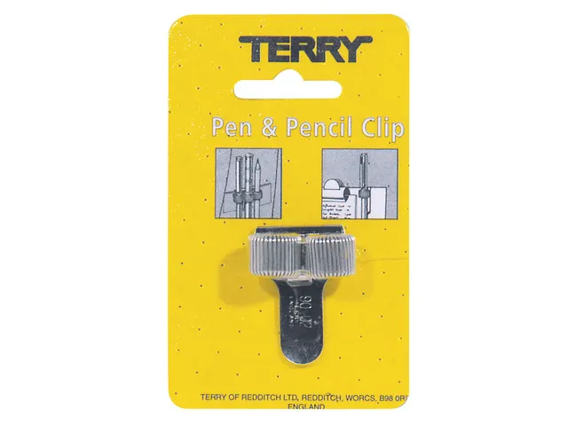 Clip voor 2 pennen en/of potloden zilver