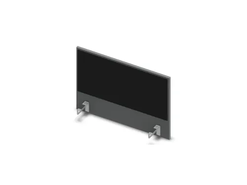 opzetpaneel bureau aanbouw zijkant MS-donkergrijs BN8033-zwart 800mm