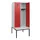 locker met bank,HxBxD 1950x800x815mm,2vak,vak B 400mm,cilinderslot