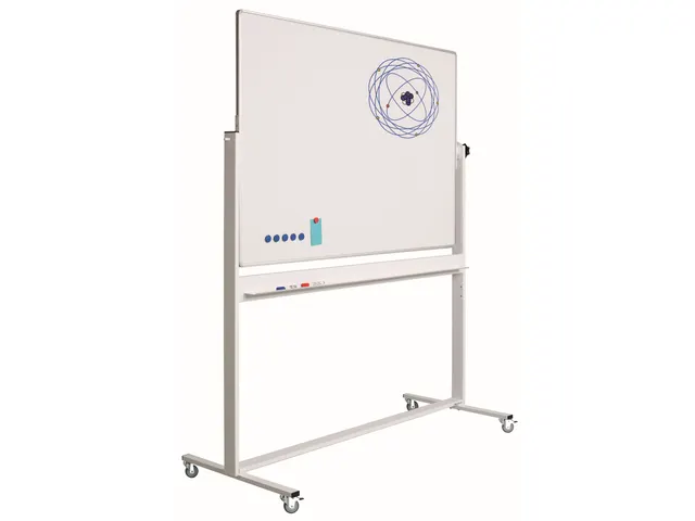 Kantelbord whiteboard 120x180cm dubbelzijdig emaille RC-10 profiel