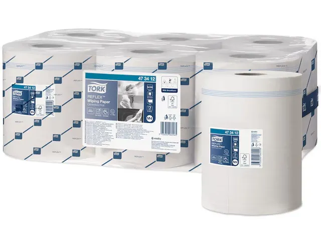 Reflex Poetspapier Centerfeed Roll M4 Wit 473412 6 stuks