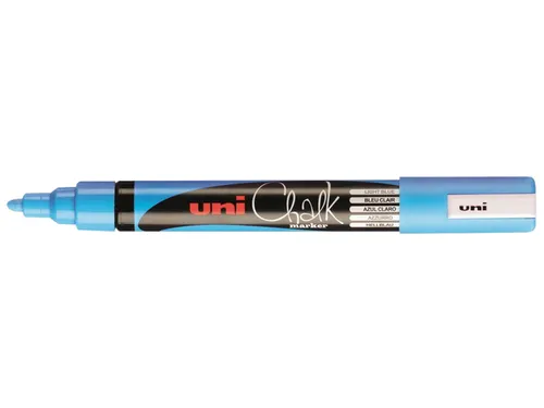 Krijtstift Uni-ball chalk rond 1.8-2.5mm lichtblauw