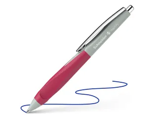 Balpen Schneider Haptify saliegrijs-magenta - 1