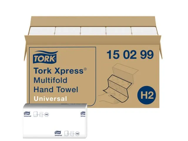 Tork 150299 Xpress Handdoek Universal H2 Multifold 2-laags 4740 stuks