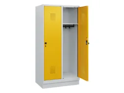 schoollocker,HxBxD 1630x800x500mm,2vak,vak B 400mm,draaigrendel,sokkel