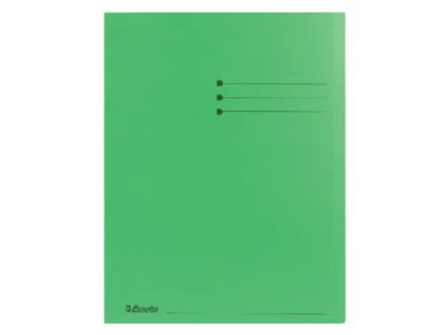 Inlegmap A4 Esselte Met Overslag Karton Groen