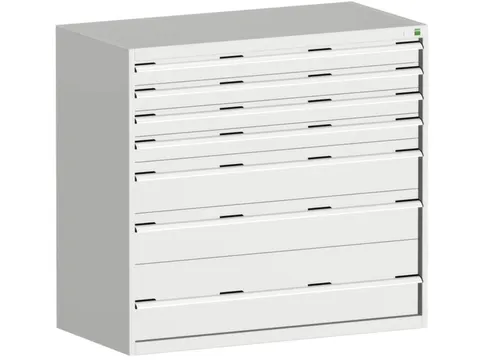 ladekast 1200x1300x750mm 7laden zware lasten RAL7035 front RAL7035