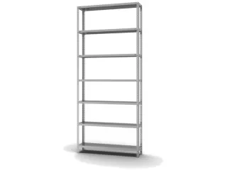 magazijnstelling,grondveld,HxBxD 3000x1300x300mm,vaklast 350kg - 2