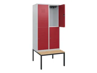 Dubbeldekse dekenkist,HxBxD 1950x800x815mm,2x2vak.,vak B 400mm - 2