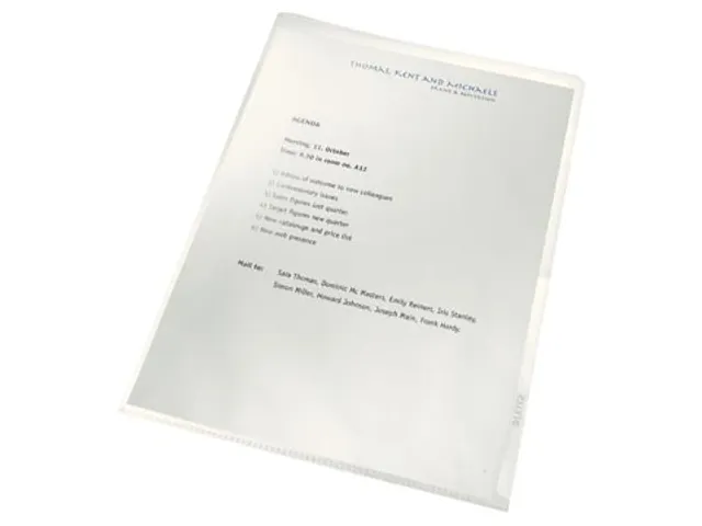 Leitz Recycle L-map Transparant 0.14mm A4