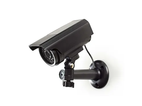 Dummy beveiligingscamera Nedis Solar IP44 buiten Zwart