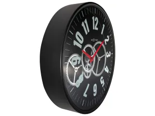 Wandklok Nextime 36cm Gear Clock zwart metaal/glas - 2