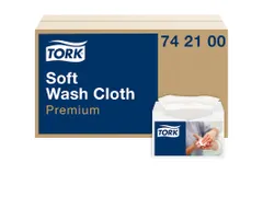 Tork 742100 Premium Zachte Wasdoek 1-laags Wit 30x19.2cm 1080 stuks