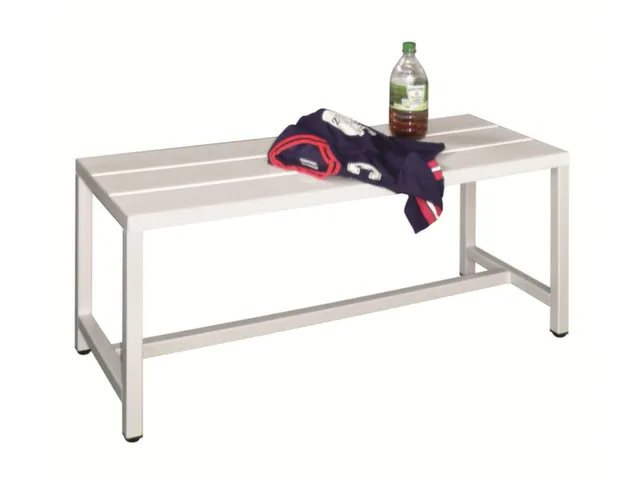 Banc Vestiaire Assise Lames En Plastique Piètement Ral9010