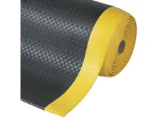 antivermoeidheidsmat,metergoed,HxB 12,7x910mm,vinyl,geribd,zwart/geel