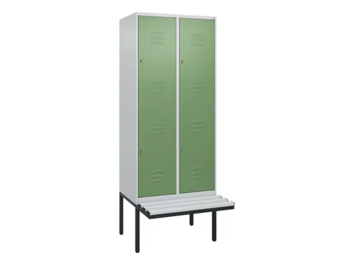 Dubbeldekse dekenkist,HxBxD 2120x800x815mm,2x2vak.,vak B 400mm