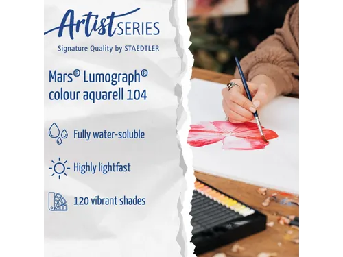 Aquarelpotlood Staedtler Mars Lumograph 24 kleuren