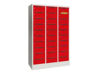 Postsorteerkast 1850x1230x500mm 3x10 Vakken Ral7035 Front Ral3000 - 1