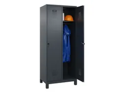locker,HxBxD 1950x800x500mm,2vak,vak B 400mm,draaigrendel,voeten