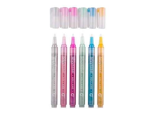 Viltstiften Bruynzeel Kids glitter 6 kleuren