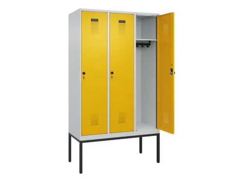 locker,HxBxD 2120x1200x500mm,3vak,vak B 400mm,draaigrendel