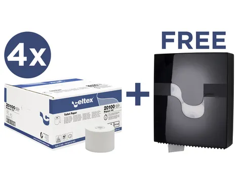 Voordeelbundel Celtex toiletpapier met gratis Megamini Revolver dispen