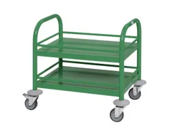 Serveerwagen,Draagverm. 80Kg,2Etage(S),Staaletage,Groen