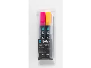 Krijtmarker 4,5mm Naga set a 2 st. rood/oranje - 2