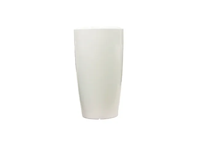 pot à plantes en forme de colonne,rond,PE,blanc de sécurité