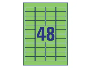 Gekleurde etiketten Avery Zweckform 45.7x21.2mm Groen 960 stuks - 3